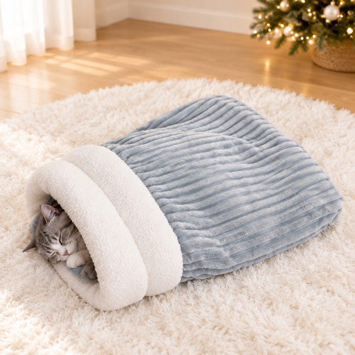 Wrap Nest™ Velvet Cat Sleeping Bag